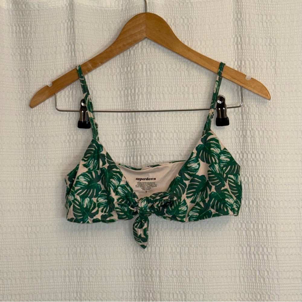 Superdown Sofia Palm Frond Print Bikini - image 4